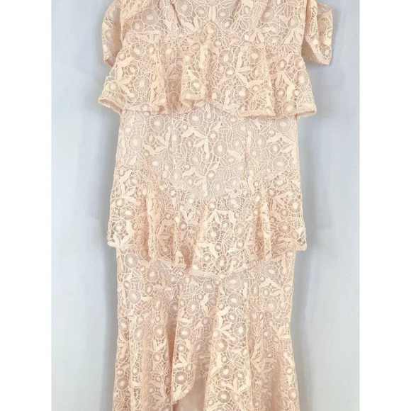 AMUR Pink Lace Hayden Midi Formal Dress $695 - Picture 7 of 15